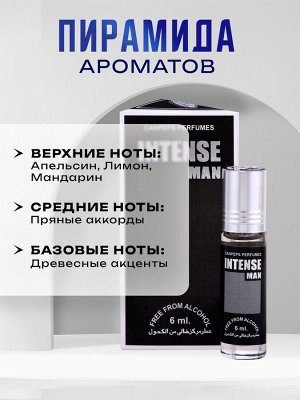 Духи масляные мужские Intense Man, 6 мл