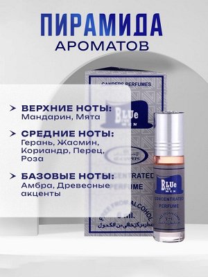 Духи масляные мужские Blue for men, 6 мл