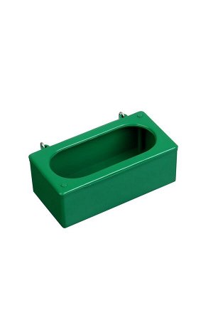 Навесная кормушка - поилка, 4x6x12 см, лотковая, пластик, Greengo
