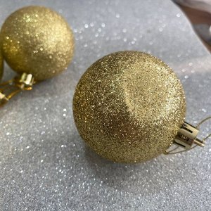 Новогодние шарики, 5.5см, 5шт
