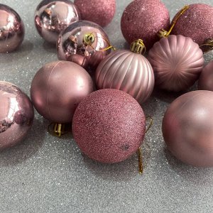 Новогодние шарики, 5.5см, 5шт