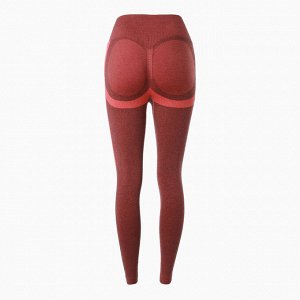 Леггинсы спортивные MINAKU: SPORTY; цвет красный р-р