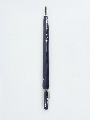 Зонт - трость полуавтоматический «Однотон», 16 спиц, R=51/60 см, d=102 см, синий