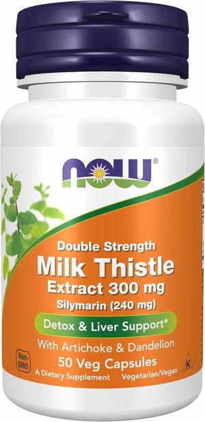 Now Foods Silymarin Double Strength - поддержка и защита здоровья печени с растительными экстрактами