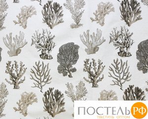 123846270, Комплект штор на тесьме &quot;Actinia - ST&quot;, 2 шторы 136 x 270см, тюль 450х270см.,  2 подхвата