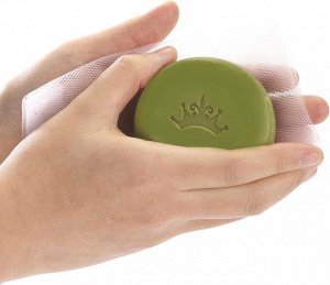 SHIZUOKA Matcha Soap - мыло из чая-маття с пенной сеточкой
