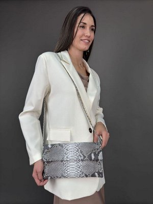 Клатч женский из кожи питона
