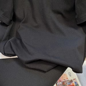 Футболка  с короткими рукавами и с вышивкой «Пробуждение льва», черная
