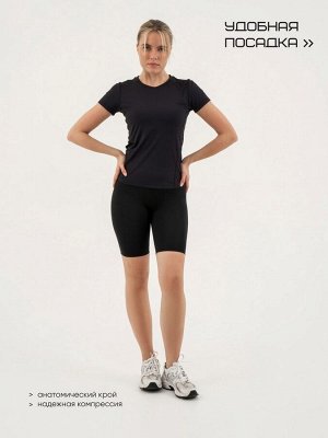 Велосипедки женские Resport, 46, чёрные, базовые