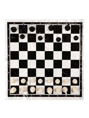 Шахматы классические, 40x40 см, фигуры пластик, поле ПВХ