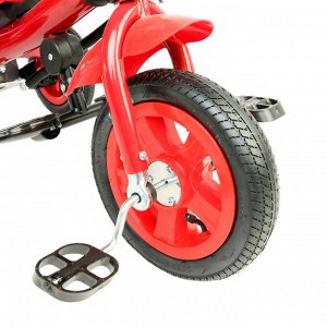 Велосипед трёхколёсный «Лучик Vivat 1», надувные колёса 10"/8", цвет красный