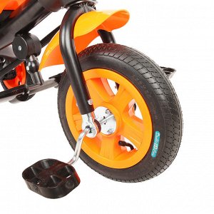 Велосипед трёхколёсный «Лучик Vivat 1», надувные колёса 10"/8", цвет оранжевый