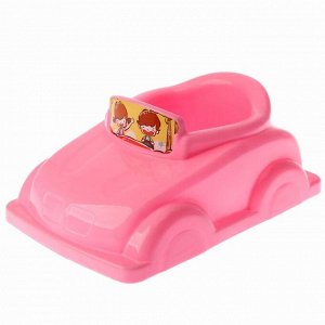 Детский горшок-игрушка «Машинка», цвет розовый