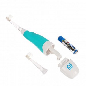Зубная щетка SonicPulsar CS-561 Kids, 16000 движ/мин, 2 насадки, подсветка, таймер, голубая
