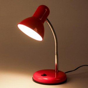 Настольная лампа 1x60W E27 красная 14x14x33см