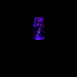 Светильник ночник Лава "Голубая ракета". 19 см (от бат. 3хLR44)