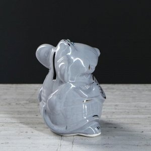 Копилка "Крыса мини" серый, 9,5 см