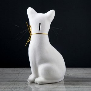 Копилка "Кошка Лиза", белая, 26,5 см