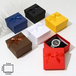 Коробочка подарочная под браслет/часы «Яркость», 9x9 (размер полезной части 8,5x8,5см), цвет МИКС