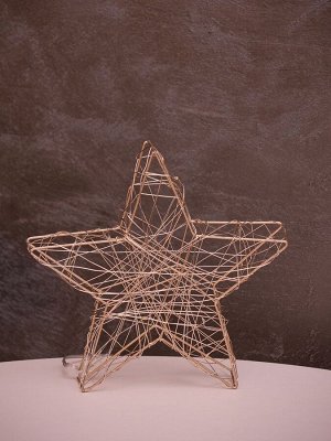 Фигура световая «Звезда», 20x20х4 см, 15 LED, батарейки ААх2 (не в компл.), свечение тёплое белое