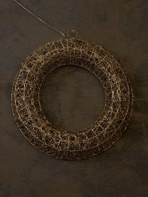 Фигура световая «Венок», 30x30х5 см, 20 LED, батарейки ААх2 (не в компл.), свечение тёплое белое
