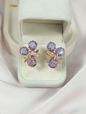 Серьги "Сияние аметиста" (В8)