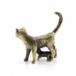 Кошка с котенком из бронзы 42*11*41мм