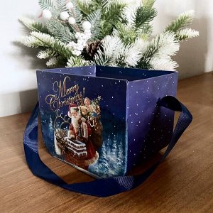 Ведерко Кашпо Новогоднее