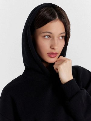 ХУДИ ЖЕНСКОЕ ТЕПЛОЕ ЧЕРНОЕ