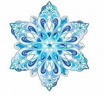 Новогоднее украшение на скотче &quot;Снежинка&quot;