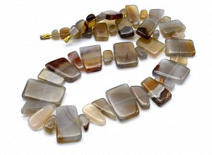 Колье из Сердолика "Парус", 62см, 178г