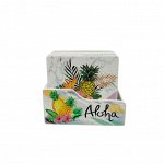 Набор подставок под горячее, 6 шт. с держателем, PINEAPPLE, дерево