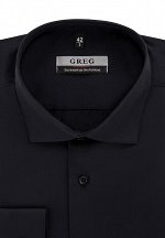 Сорочка мужская длинный рукав GREG 340/139/BLK/Z_GB