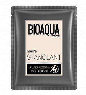 Bioaqua Men's Stanolant Mask Мужская маска-салфетка для лица увлажнение и контроль жирности