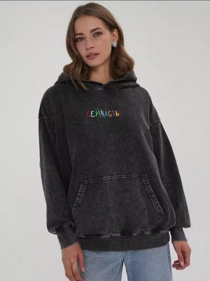 Толстовка с капюшоном, худи, женская, хлопок