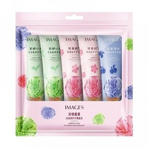 Images Hand Cream Ice Cream Набор кремов для рук с ароматом: сакуры, зеленого чая и черники 5*30г