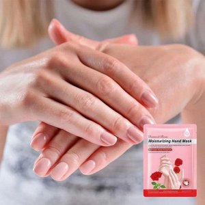 Sadoer Moisturizing Hand Mask Damask Rose Essence Увлажняющая маска перчатки для рук с розой