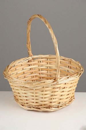 Набор корзин плетёных, 2 шт., 29x29x14 см, 23x23x12 см, ива, натуральный цвет