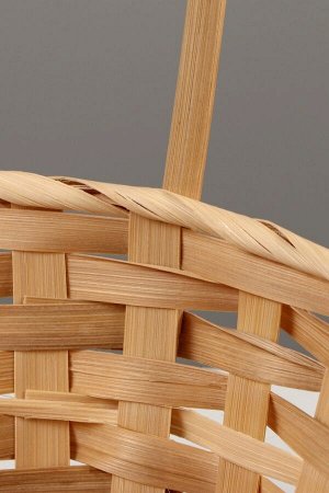 Набор корзин плетёных, 3 шт., 21x21x10 см,18x18x10, 16x16x10 см, бамбук, натуральный цвет