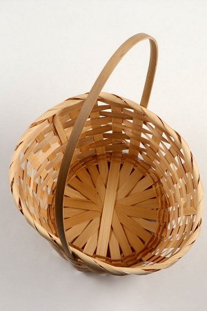 Набор корзин плетёных, 3 шт., 21x21x10 см,18x18x10, 16x16x10 см, бамбук, натуральный цвет
