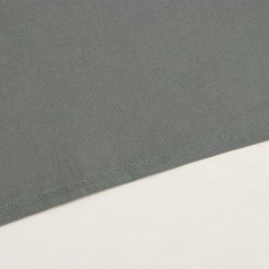 Простыня на резинке SL Home Cotton 200*200+30 см, цв.темно-зеленый, 100% жатый хлопок