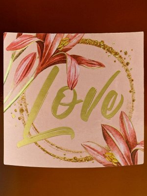 Ваза для цветов стекло «Love», 1 л.