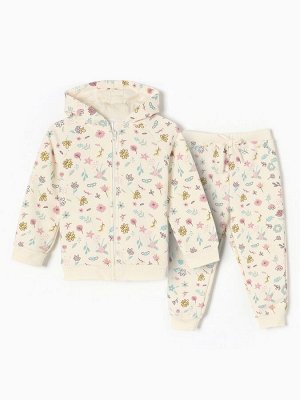Костюм: толстовка и брюки Крошка Я Flower.