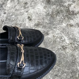 Туфли с пряжкой,чёрный