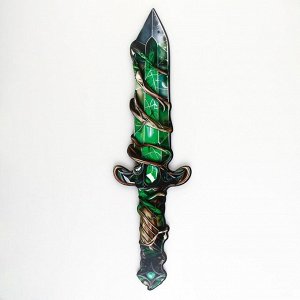 Деревянное оружие, детское сувенирное «Зелёный кристалл», меч, 10.9x40 см