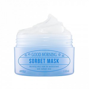 A'PIEU Увлажняющая утренняя несмываемая маска-сорбет для лица Good Morning Sorbet Mask, 105гр