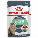 Royal Canin пауч 85гр д/кош Digest Sensitive Care чувст пищевар Соус (1/12)