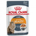 Royal Canin пауч 85гр д/кош Intense Beauty Care д/кожи/шерсти Желе (1/12)