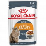 Royal Canin пауч 85гр д/кош Intense Beauty Care д/кожи/шерсти Соус (1/12)