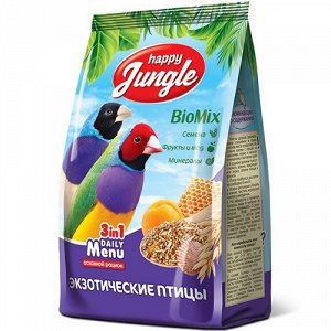 Happy Jungle Корм для экзотических птиц 500гр